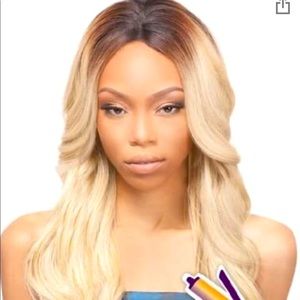 Synthetic lace front wig
